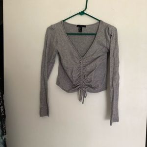 Forever 21 ruched crop top